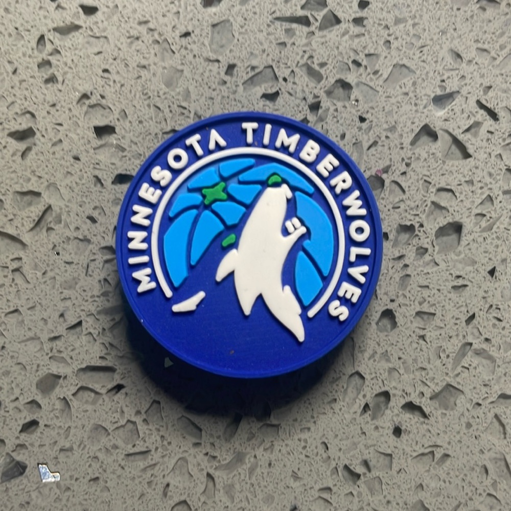 7/$10 Minnesota Timberwolves crocs shoe charms jibbitz